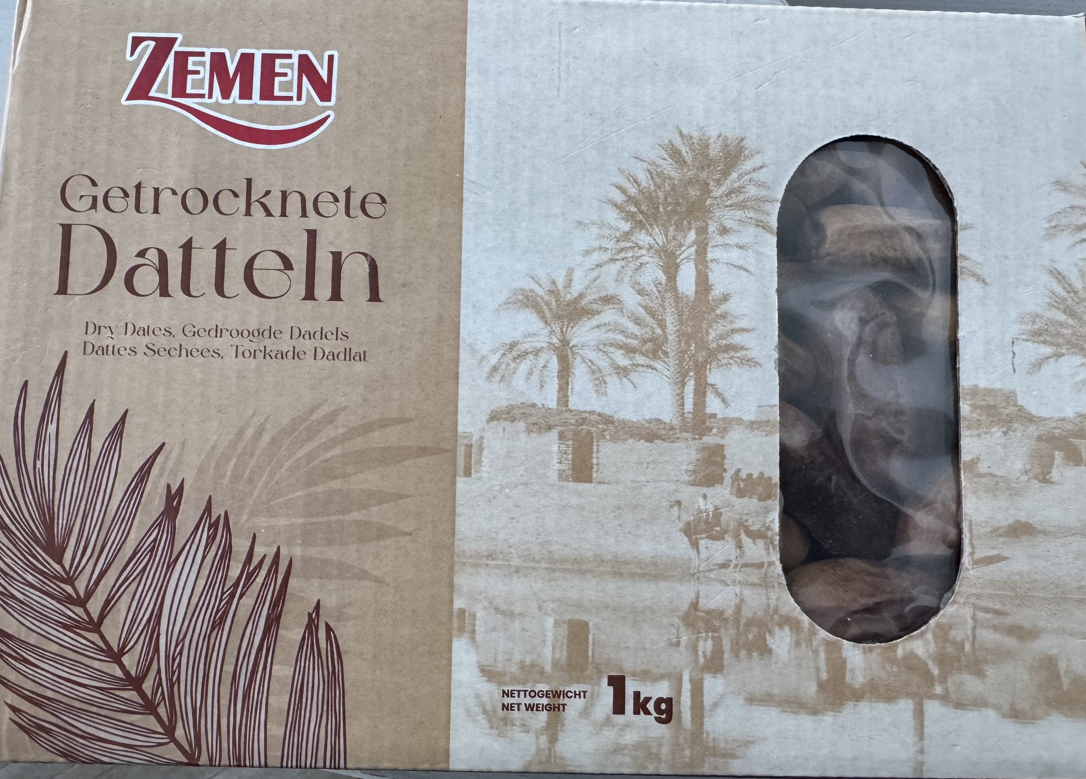 Zemen Tørkede Dadler – 1kg