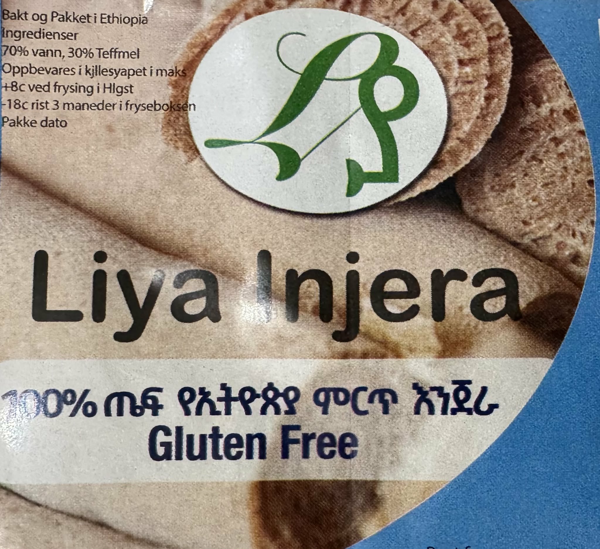 Liya Injera – Glutenfri Injera (100% Teff)
