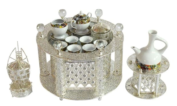 Habesha Coffee Table – Traditional Ethiopian Coffee Ceremony Set